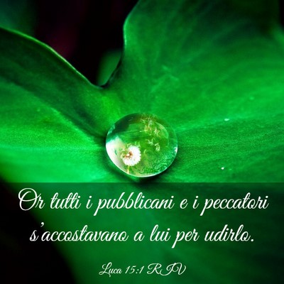 Picture 03 - Luca 15:1 RIV - Or tutti i pubblicani e i peccatori - Bible Verse Picture