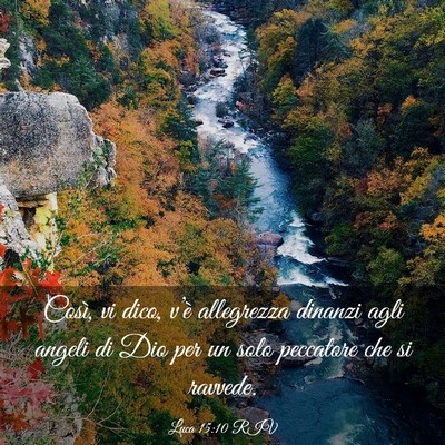 Picture 03 - Luca 15:10 RIV - Così, vi dico, v’è allegrezza dinanzi agli - Bible Verse Picture