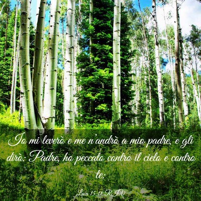 Picture 03 - Luca 15:18 RIV - Io mi leverò e me n’andrò a mio padre, e gli - Bible Verse Picture