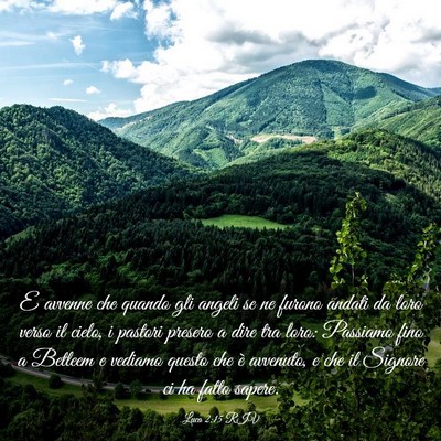 Picture 03 - Luca 2:15 RIV - E avvenne che quando gli angeli se ne furono - Bible Verse Picture