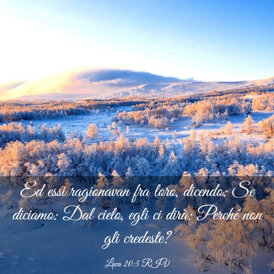 Picture 03 - Luca 20:5 RIV - Ed essi ragionavan fra loro, dicendo: Se diciamo: - Bible Verse Picture