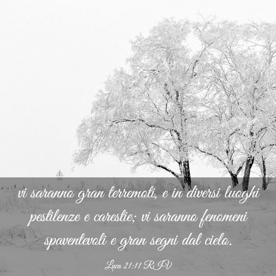 Picture 03 - Luca 21:11 RIV - vi saranno gran terremoti, e in diversi luoghi - Bible Verse Picture