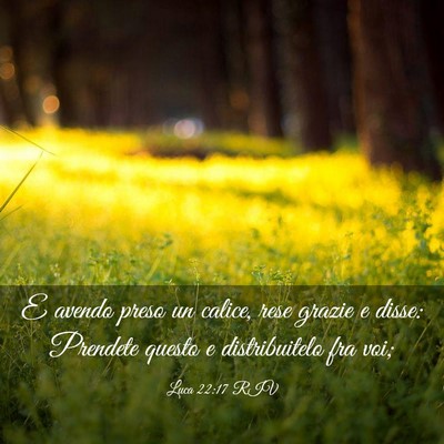 Picture 03 - Luca 22:17 RIV - E avendo preso un calice, rese grazie e disse: - Bible Verse Picture