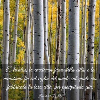 Picture 03 - Luca 4:29 RIV - E levatisi, lo cacciaron fuori della città, e lo - Bible Verse Picture