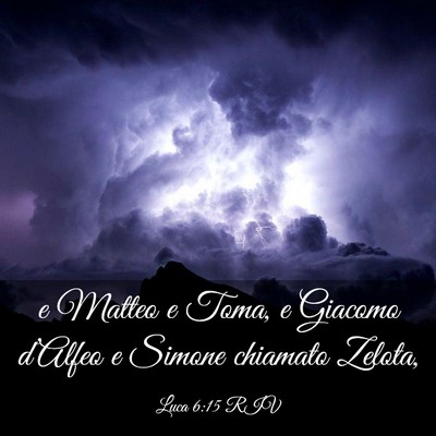 Picture 03 - Luca 6:15 RIV - e Matteo e Toma, e Giacomo d’Alfeo e Simone - Bible Verse Picture