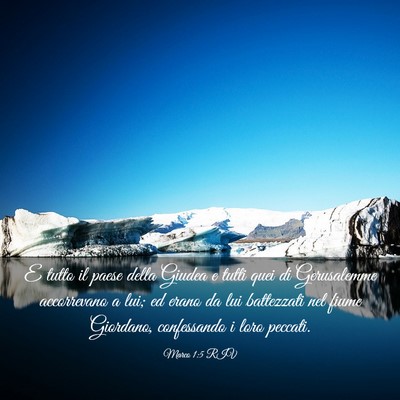 Picture 03 - Marco 1:5 RIV - E tutto il paese della Giudea e tutti quei di - Bible Verse Picture