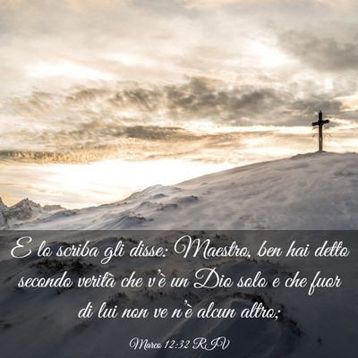 Picture 03 - Marco 12:32 RIV - E lo scriba gli disse: Maestro, ben hai detto - Bible Verse Picture