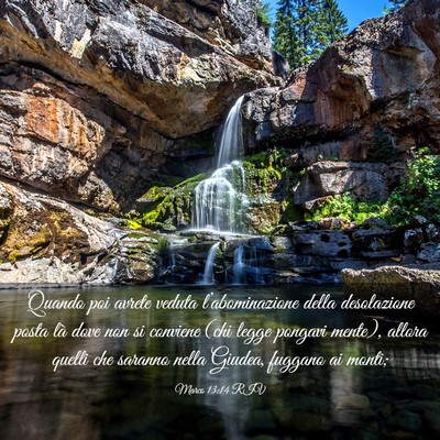 Picture 03 - Marco 13:14 RIV - Quando poi avrete veduta l’abominazione della - Bible Verse Picture