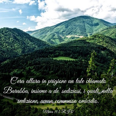 Picture 03 - Marco 15:7 RIV - C’era allora in prigione un tale chiamato - Bible Verse Picture