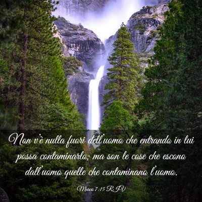 Picture 03 - Marco 7:15 RIV - Non v’è nulla fuori dell’uomo che entrando - Bible Verse Picture