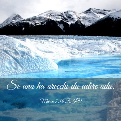 Picture 03 - Marco 7:16 RIV - Se uno ha orecchi da udire - Bible Verse Picture