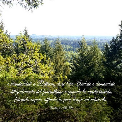 Picture 03 - Matteo 2:8 RIV - e mandandoli a Betleem, disse loro: Andate e - Bible Verse Picture