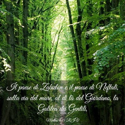 Picture 03 - Matteo 4:15 RIV - Il paese di Zabulon e il paese di Neftali, sulla - Bible Verse Picture