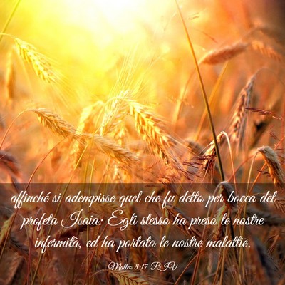 Picture 03 - Matteo 8:17 RIV - affinché si adempisse quel che fu detto per - Bible Verse Picture