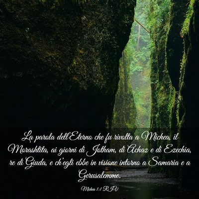 Picture 03 - Michea 1:1 RIV - La parola dell’Eterno che fu rivolta a Michea, - Bible Verse Picture