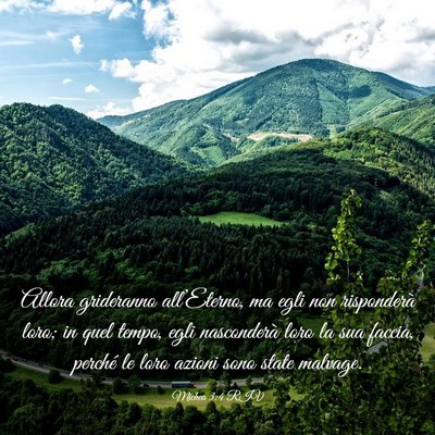 Picture 03 - Michea 3:4 RIV - Allora grideranno all’Eterno, ma egli non - Bible Verse Picture