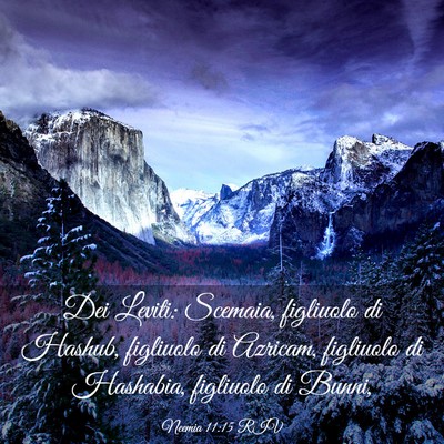 Picture 03 - Neemia 11:15 RIV - Dei Leviti: Scemaia, figliuolo di Hashub, - Bible Verse Picture