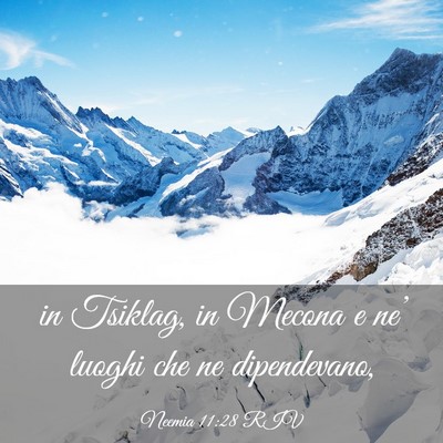 Picture 03 - Neemia 11:28 RIV - in Tsiklag, in Mecona e ne’ luoghi che ne - Bible Verse Picture