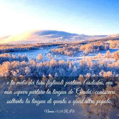 Picture 03 - Neemia 13:24 RIV - e la metà dei loro figliuoli parlava - Bible Verse Picture