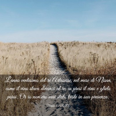 Picture 03 - Neemia 2:1 RIV - L’anno ventesimo del re Artaserse, nel mese di - Bible Verse Picture