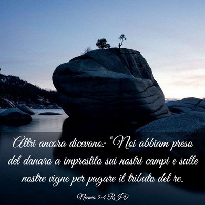 Picture 03 - Neemia 5:4 RIV - Altri ancora dicevano: “Noi abbiam preso del - Bible Verse Picture