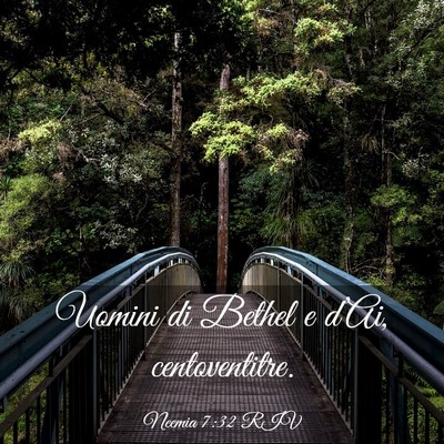 Picture 03 - Neemia 7:32 RIV - Uomini di Bethel e d’Ai, - Bible Verse Picture