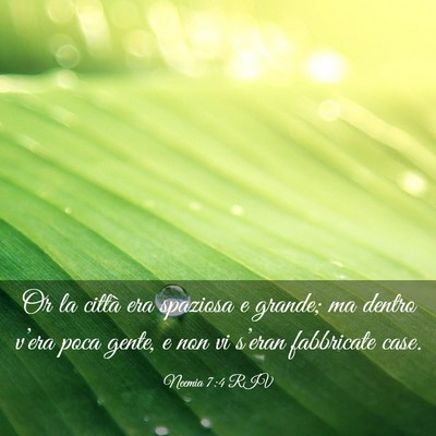 Picture 03 - Neemia 7:4 RIV - Or la città era spaziosa e grande; ma dentro - Bible Verse Picture