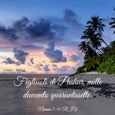 Picture 03 - Neemia 7:41 RIV - Figliuoli di Pashur, mille duecento - Bible Verse Picture