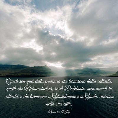 Picture 03 - Neemia 7:6 RIV - Questi son quei della provincia che tornarono - Bible Verse Picture