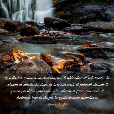 Picture 03 - Neemia 9:19 RIV - tu nella tua immensa misericordia, non li - Bible Verse Picture