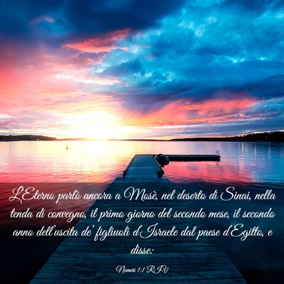Picture 03 - Numeri 1:1 RIV - L’Eterno parlò ancora a Mosè, nel deserto di - Bible Verse Picture