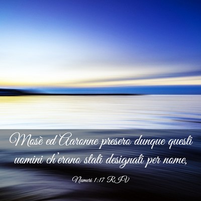 Picture 03 - Numeri 1:17 RIV - Mosè ed Aaronne presero dunque questi uomini - Bible Verse Picture