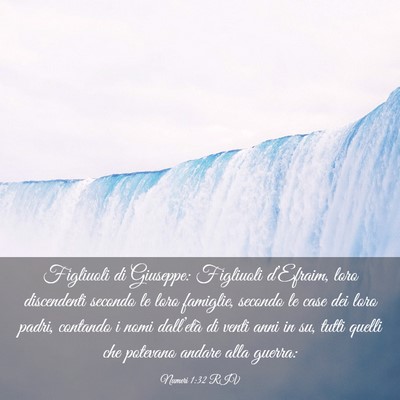 Picture 03 - Numeri 1:32 RIV - Figliuoli di Giuseppe: Figliuoli d’Efraim, loro - Bible Verse Picture