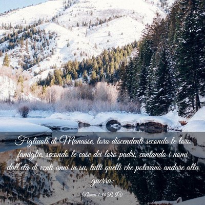 Picture 03 - Numeri 1:34 RIV - Figliuoli di Manasse, loro discendenti secondo le - Bible Verse Picture