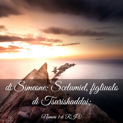Picture 03 - Numeri 1:6 RIV - di Simeone: Scelumiel, figliuolo di - Bible Verse Picture