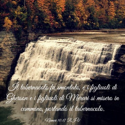 Picture 03 - Numeri 10:17 RIV - Il tabernacolo fu smontato, e i figliuoli di - Bible Verse Picture
