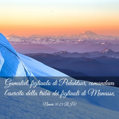 Picture 03 - Numeri 10:23 RIV - Gamaliel, figliuolo di Pedahtsur, comandava - Bible Verse Picture