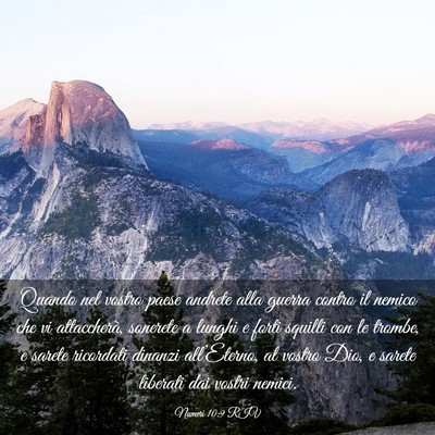 Picture 03 - Numeri 10:9 RIV - Quando nel vostro paese andrete alla guerra - Bible Verse Picture