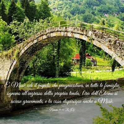 Picture 03 - Numeri 11:10 RIV - E Mosè udì il popolo che piagnucolava, in tutte - Bible Verse Picture
