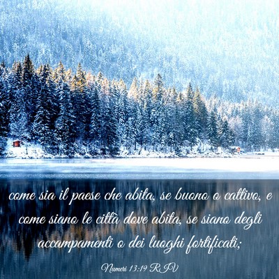 Picture 03 - Numeri 13:19 RIV - come sia il paese che abita, se buono o cattivo, - Bible Verse Picture