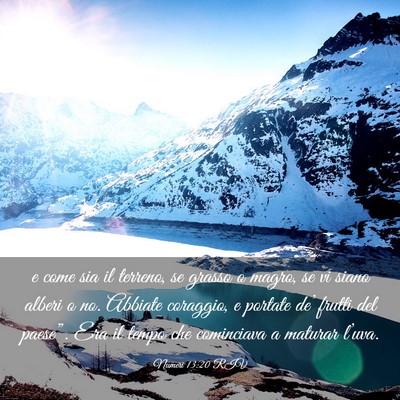 Picture 03 - Numeri 13:20 RIV - e come sia il terreno, se grasso o magro, se vi - Bible Verse Picture