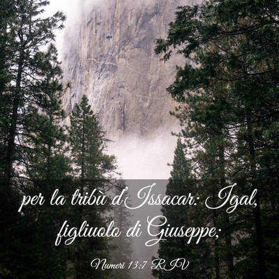 Picture 03 - Numeri 13:7 RIV - per la tribù d’Issacar: Igal, figliuolo di - Bible Verse Picture