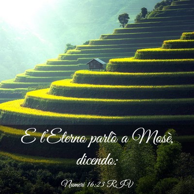 Picture 03 - Numeri 16:23 RIV - E l’Eterno parlò a Mosè, - Bible Verse Picture