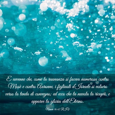 Picture 03 - Numeri 16:42 RIV - E avvenne che, come la raunanza si faceva - Bible Verse Picture
