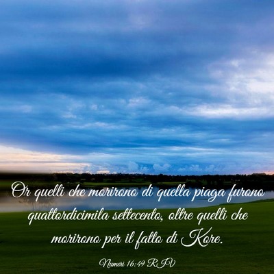 Picture 03 - Numeri 16:49 RIV - Or quelli che morirono di quella piaga furono - Bible Verse Picture