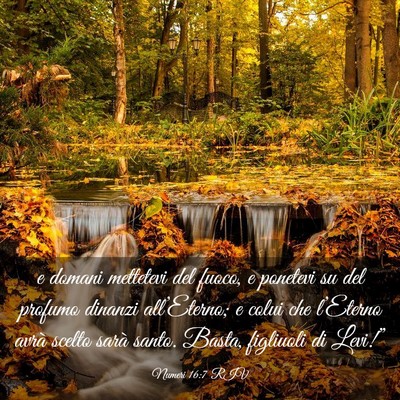 Picture 03 - Numeri 16:7 RIV - e domani mettetevi del fuoco, e ponetevi su del - Bible Verse Picture
