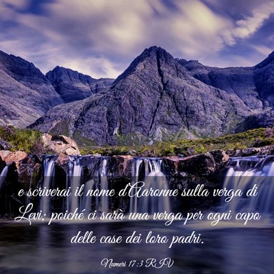 Picture 03 - Numeri 17:3 RIV - e scriverai il nome d’Aaronne sulla verga di - Bible Verse Picture