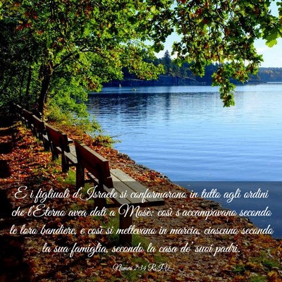 Picture 03 - Numeri 2:34 RIV - E i figliuoli d’Israele si conformarono in - Bible Verse Picture