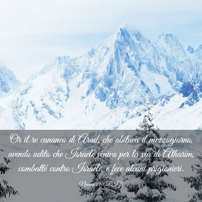 Picture 03 - Numeri 21:1 RIV - Or il re cananeo di Arad, che abitava il - Bible Verse Picture