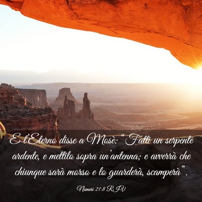 Picture 03 - Numeri 21:8 RIV - E l’Eterno disse a Mosè: “Fatti un serpente - Bible Verse Picture